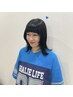 【Riko指名限定】オン眉カット＋艶髪カラー+水素トリートメント