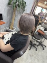 シールドヘアー 沖縄 新都心(C'LD Hair)&nbsp;ミルクティーグレージュ◇ボブ