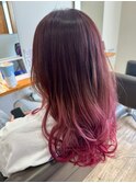 人可愛いを叶える◎遊び心のあるグラデーションカラー/ピンク