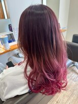 ヘアショップ エヌアンドエー 久喜菖蒲店(hair shop N&A) 人可愛いを叶える◎遊び心のあるグラデーションカラー/ピンク