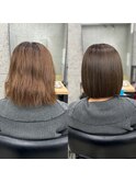 #髪質改善#縮毛矯正#美髪矯正 before/after