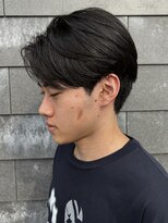 ヒュイル バイ ニアウ(Hwyl by Niau) メンズマッシュセンターパートスパイラルパーマニュアンスパーマ