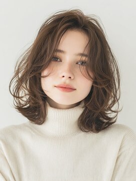 ノラキチジョウジ(NORA KICHIJOJI) くびれレイヤーカットボブルフボブパーマレイヤーパーマ前髪なし