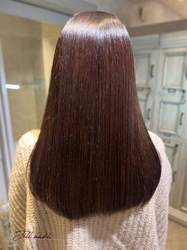 《姫路駅北　Jillankh》縮毛矯正　アッシュブラウン　髪質改善