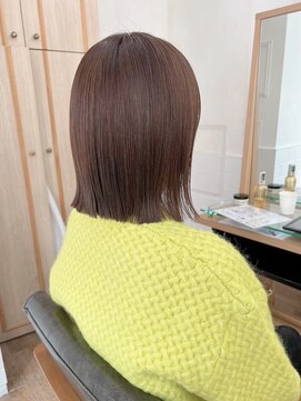 ネオリーブ クーロ(Neolive curro) タッセルボブ×ハイライト[白髪ぼかしハイライト]