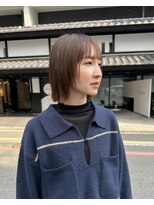 クルー(Creww KYOTO)&nbsp;顔周りレイヤーのストレートボブ