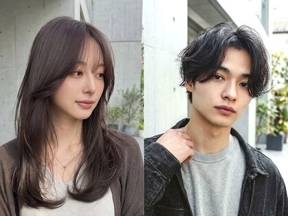 dejave hair&space西千葉 顔周り/レイヤーカット/韓国/ボブ/前髪カット/Men's/眉毛の写真