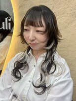 ウリ 横浜(uli)&nbsp;ロングウルフ×インナーカラー
