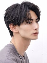 アーリー(Ali'i) ニュアンスパーマナチュラルセンターパートコンマバング縮毛矯正