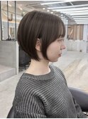 @ ナチュラルショート/ショートボブ/顔周り/30代40代50代