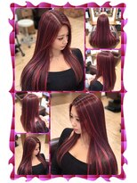 ヘアーファクトリー☆マハロ(Hair Factory☆MAHARO)&nbsp;パープル系☆バイオレットピンクヘアカラー
