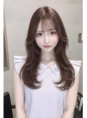 レイヤーカット　顔まわりカット　髪質改善