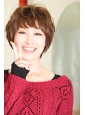パーマ　『FUDGE』大人可愛いショートスタイル