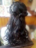 エクステンション クーチャー(Extention Cu'cha) 編み込みリボン ハーフアップ