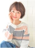シンプルふわラフショートカット/心斎橋&難波&なんば