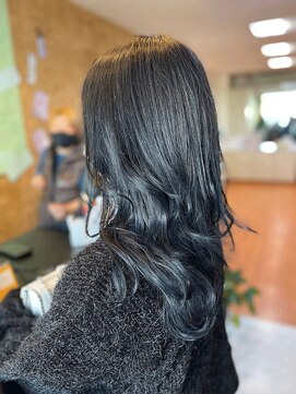 アークスヘアー ダークアッシュカラーイルミナカラー透明感ナチュラル