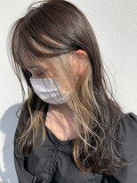 リトバイプティパ(Lit by petit-pas) 顔周りに明るさを☆インナーカラーミルクティーベージュ♪