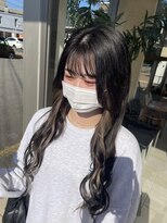 カーラ エクステンション(cara extension)&nbsp;暗髪カラー×イヤリングベージュ