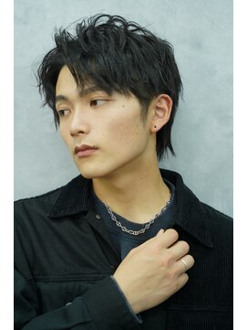 クロムトウキョウ ザ バーバー ネオン 新宿店(CHROM TOKYO the Barber ne/on) ニュアンスツイストスパイラル センターパート