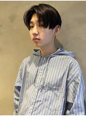 表参道メンズカット/センターパート/マッシュショート