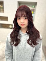 アロ 大阪梅田(alo)&nbsp;【藤田真由】ハイレイヤーカット×ボルドーカラー《大阪梅田駅》