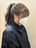 シエルバイアフロート(ciel by afloat)&nbsp;〇オリーブベージュ くすみカラー 顔まわりレイヤー 薄め前髪