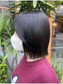 髪質改善10代20代大人ガーリー暗めカラーネビージュタッセルボブ