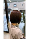 >切りっぱなしボブ<