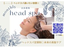 ヘッドスパ通いたい放題☆頭皮と髪のコンデションを向上するためのコース