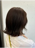JILL STUDIO ミディアムくびれレイヤー×ダークブラウン