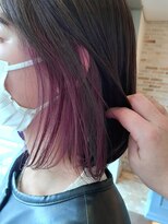 カムバイネオリーブ 溝の口店(Cam by neolive)&nbsp;インナーカラー ピンクパープル