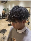 メンズパーマ　ツイスパ　波巻き　フェード