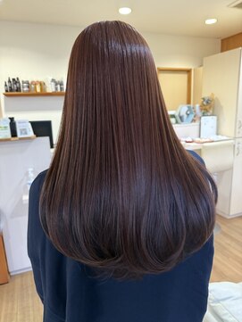 レアーリ(le ali) 艶ピンクロングヘア