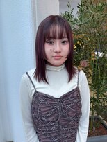 バルス(BLS)&nbsp;ブリーチなしダブルカラー/大人な艶感/ワインレッドカラー