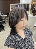外はねくびれウルフアンブレラカラー