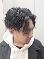 ヘアーアンドグルーミング ヨシザワインク(HAIR&GROOMING YOSHIZAWA Inc.)&nbsp;メンズパーマビジネスツーブロックツイストスパイラル眉毛カット