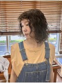 ミディアム×強めパーマ