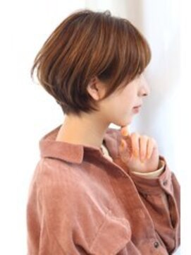 ビューティーアンドフリーハコ(Beauty&Free HACO) 小顔丸みショート×透明感ベージュ