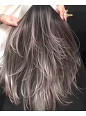 レイヤーカット×バレイヤージュ