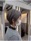 白髪ぼかしグレージュ40代50代白髪ぼかし白髪染め博多
