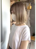 bob hair×milk tea beige