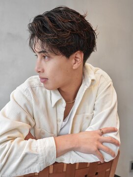 ニコ トウキョウ ヨコハマ(nico) センターパートニュアンスパーマメンズカット