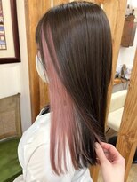 ラック 表参道(LUCK)&nbsp;インナーカラー/コーラルピンク/デザインカラー/20代