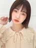 カット+前髪縮毛矯正　￥14300[銀座駅/ショート/ボブ/縮毛矯正] 
