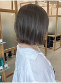 ボブ/ハイライト/グレージュ