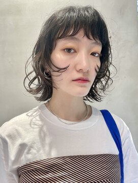 フィルムス 表参道(FILMS) ミニボブレイヤー/レイヤーカット/ウォームベージュ/前髪/表参道