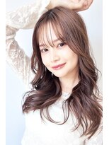 フィガロ アヴェダ(FIGARO AVEDA)&nbsp;2025 柔らかくびれロング×透け感モカベージュ