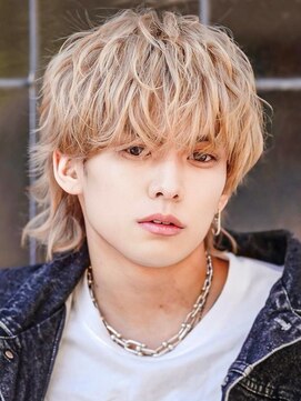 MEN'S HAIR BLEACHi 北18条店【12月5日オープン（予定）】 《BLEACHi》ハイトーンマッシュウルフ【numberA.×BLEACHi】