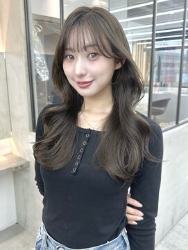 ロンドシエル 横浜(Lond ciel) オリーブグレー/レイヤーカット/黒髪/マロンベージュ/横浜