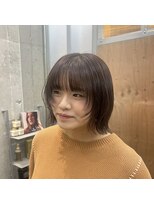 ホネン(honen)&nbsp;薬院【honen】顔周りレイヤーで一癖あるボブ